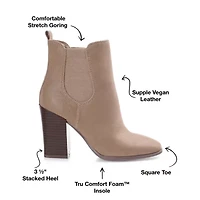 Journee Collection Womens Maxxie Stacked Heel Booties