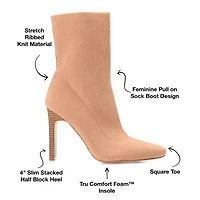 Journee Collection Womens Elissa Stacked Heel Booties