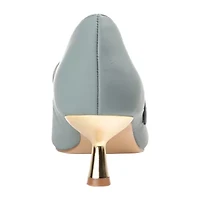 Journee Collection Manza Womens Pointed Closed Toe Spool Heel Pumps