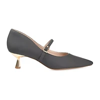 Journee Collection Manza Womens Pointed Closed Toe Spool Heel Pumps
