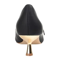Journee Collection Manza Womens Pointed Closed Toe Spool Heel Pumps