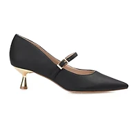 Journee Collection Manza Womens Pointed Closed Toe Spool Heel Pumps