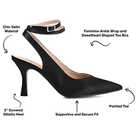 Journee Collection Marcella Womens Pointed Closed Toe Stiletto Heel Pumps