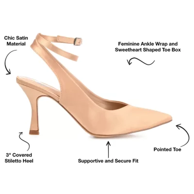 Journee Collection Marcella Womens Pointed Closed Toe Stiletto Heel Pumps