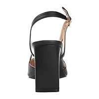 Journee Collection Reignn Womens Pointed Closed Toe Block Heel Pumps