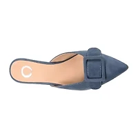 Journee Collection Vianna Womens Pointed Closed Toe Kitten Heel Pumps
