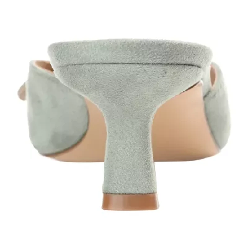 Journee Collection Vianna Womens Pointed Closed Toe Kitten Heel Pumps