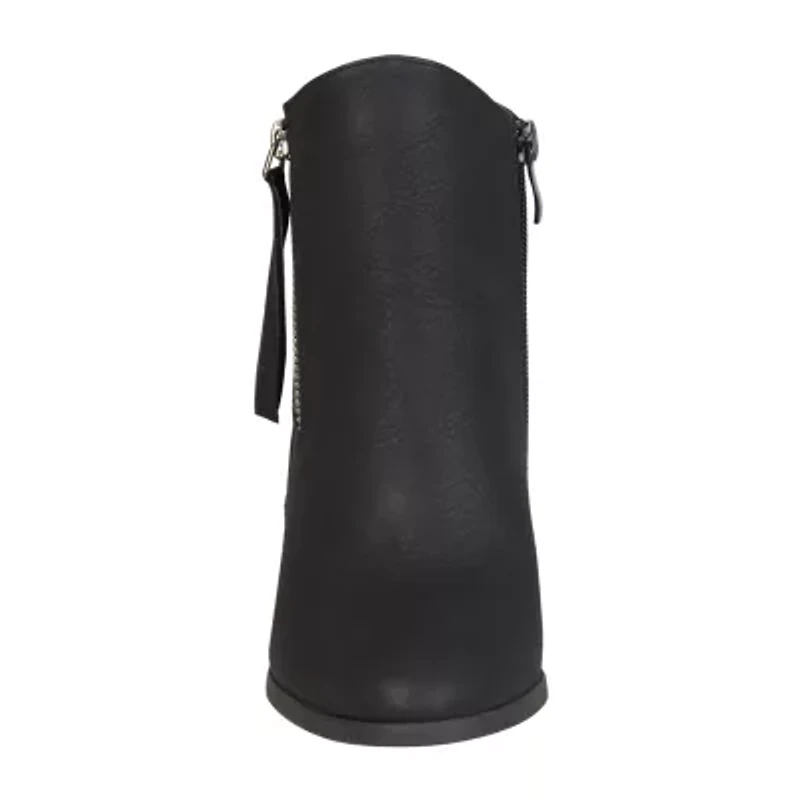 Journee Collection Womens Vally Stacked Heel Booties