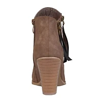 Journee Collection Womens Vally Stacked Heel Booties