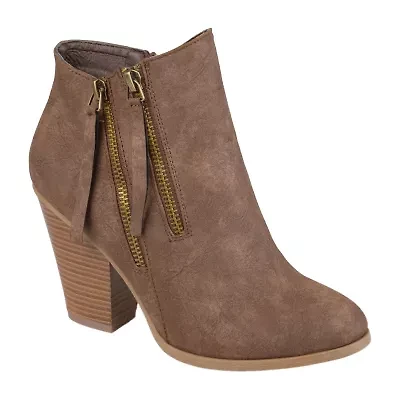 Journee Collection Womens Vally Stacked Heel Booties