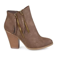 Journee Collection Womens Vally Stacked Heel Booties