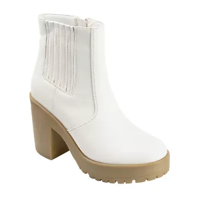 Journee Collection Womens Riplee Block Heel Booties