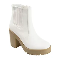 Journee Collection Womens Riplee Block Heel Booties