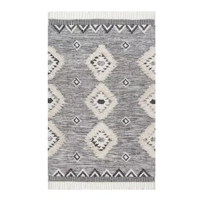nuLoom Moroccan Textured Shaggy Wool Woven Area Rug