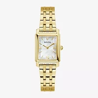 Bulova Womens Gold Tone Stainless Steel Bracelet Watch 97l177