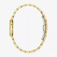 Bulova Diamond Womens Diamond Accent Gold Tone Stainless Steel Bracelet Watch 97p173