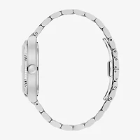Bulova Mens Silver Tone Stainless Steel Bracelet Watch 96b439