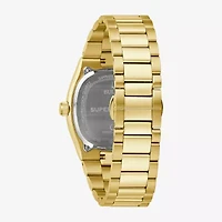 Bulova Mens Gold Tone Stainless Steel Bracelet Watch 97b223