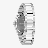 Bulova Mens Silver Tone Stainless Steel Bracelet Watch 96b440