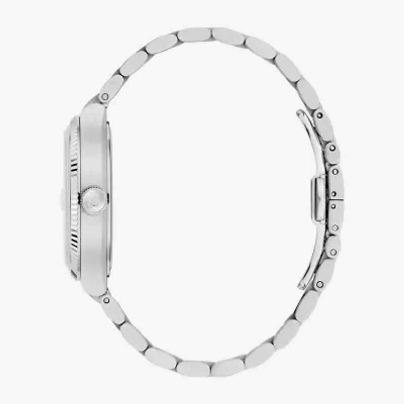 Bulova Mens Silver Tone Stainless Steel Bracelet Watch 96b440