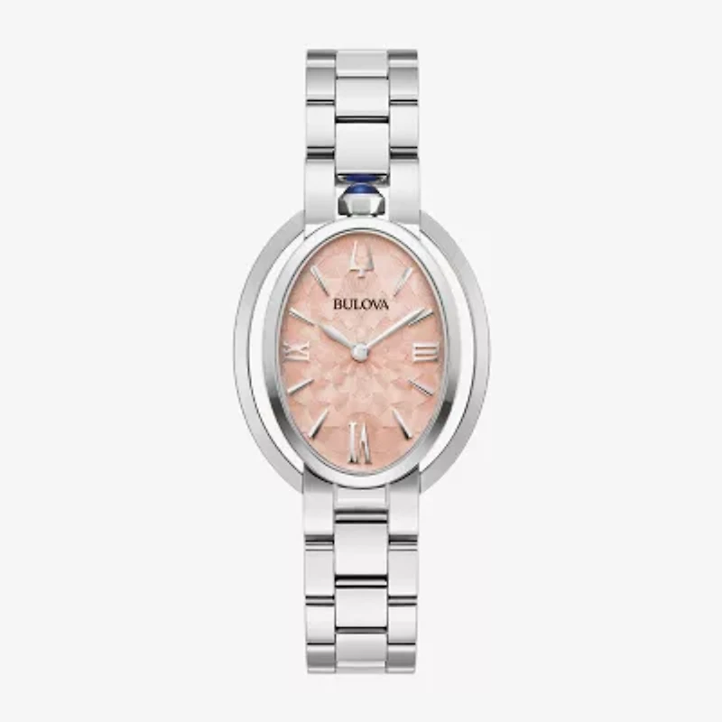 Bulova Womens Silver Tone Stainless Steel Bracelet Watch 96l331