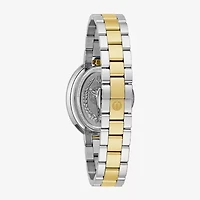 Bulova Womens Two Tone Stainless Steel Bracelet Watch 98l320