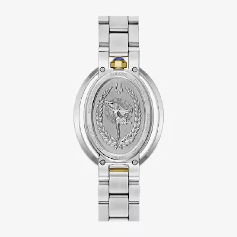 Bulova Womens Two Tone Stainless Steel Bracelet Watch 98l320