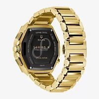 Bulova Mens Gold Tone Stainless Steel Bracelet Watch 98b429