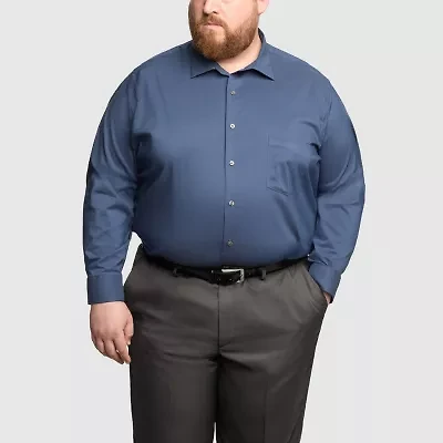 Van Heusen Big and Tall Ultra Flex Mens Regular Fit Wrinkle Free Long Sleeve Dress Shirt