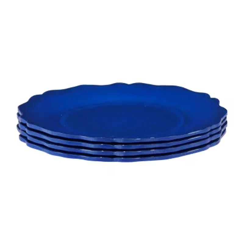 Certified International Crackle 4-pc. Melamine Salad Plate