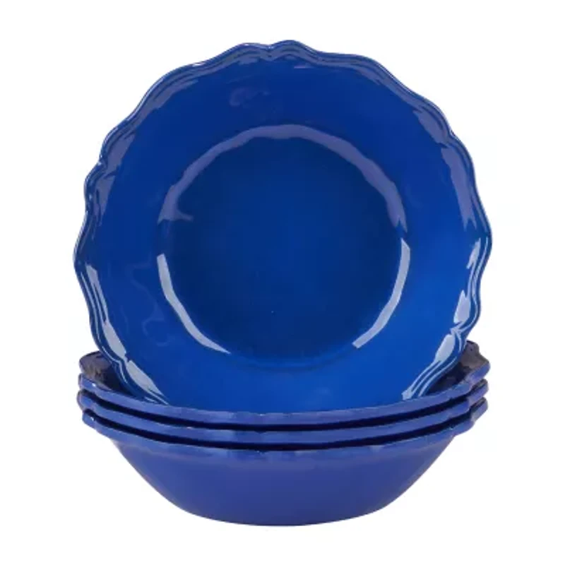 Certified International Crackle 4-pc. Melamine Soup Bowl