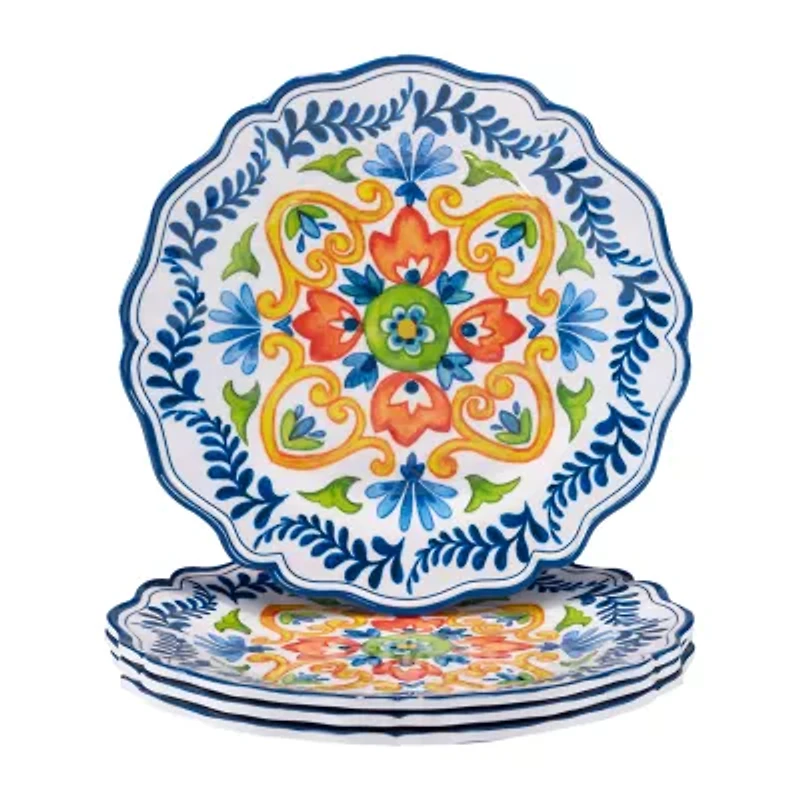 Certified International Flores 4-pc. Melamine Dinner Plate