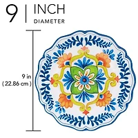 Certified International Flores 4-pc. Melamine Salad Plate