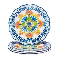 Certified International Flores 4-pc. Melamine Salad Plate