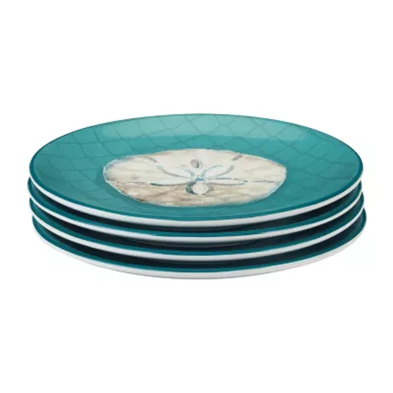Certified International Ocean View 4-pc. Earthenware Salad Plate