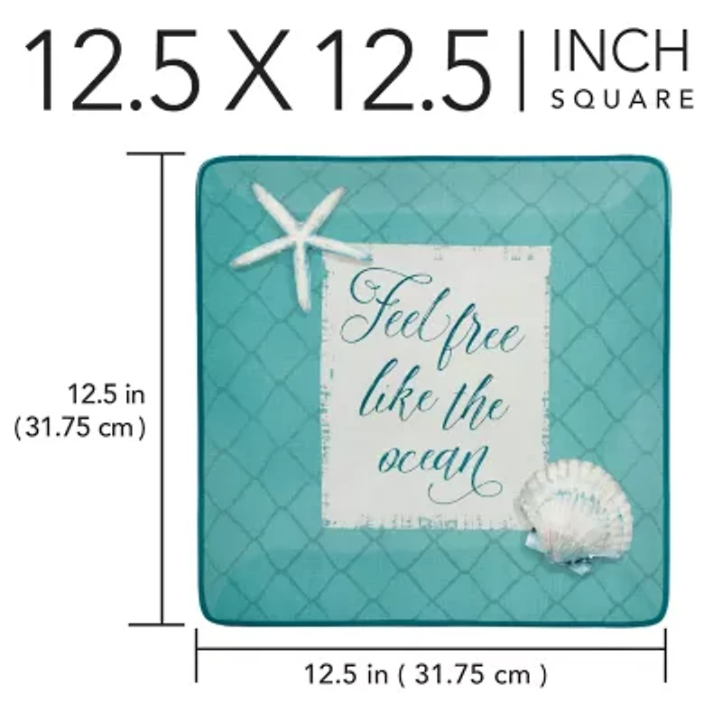 Certified International Ocean View Serving Platter