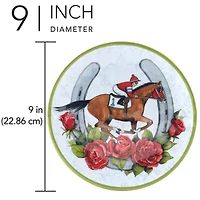 Certified International Derby Day At The Races 6-pc. Melamine Salad Plate