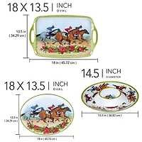 Certified International Derby Day At The Races 3-pc. Serving Set