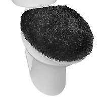 Town And Country Noodle Black Toilet Lid Cover