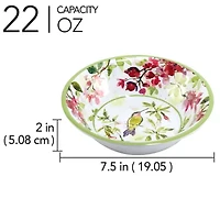 Certified International Hummingsbirds 6-pc. Melamine Soup Bowl