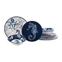Certified International Sea Life 12-pc. Melamine Dinnerware Set