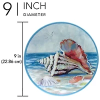 Certified International Seacoast 6-pc. Melamine Salad Plate