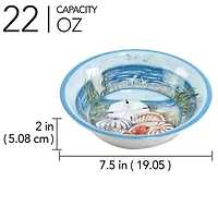 Certified International Seacoast 6-pc. Melamine Soup Bowl