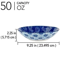 Certified International Carnival Blue 6-pc. Porcelain Soup Bowl
