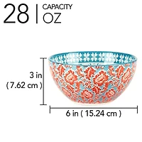 Certified International Panache 6-pc. Porcelain Ice Cream Bowl