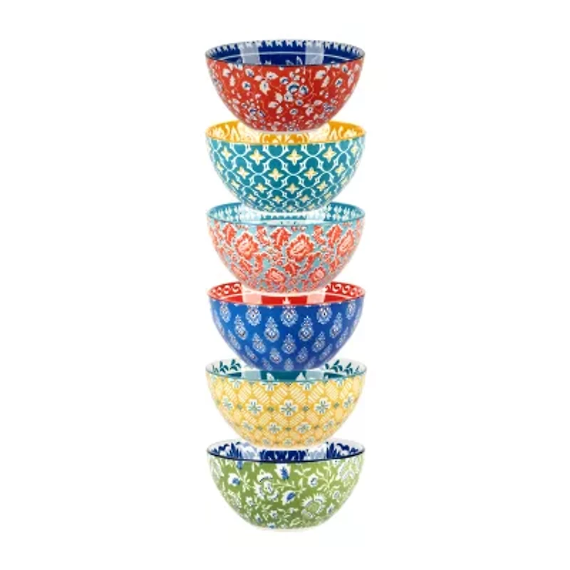 Certified International Panache 6-pc. Porcelain Ice Cream Bowl