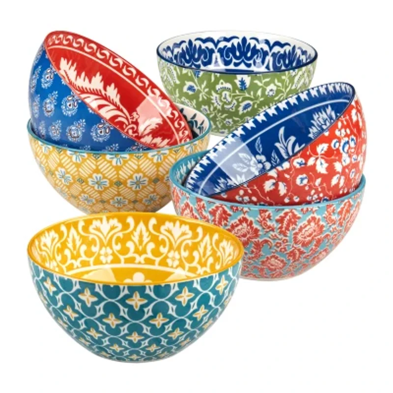 Certified International Panache 6-pc. Porcelain Ice Cream Bowl