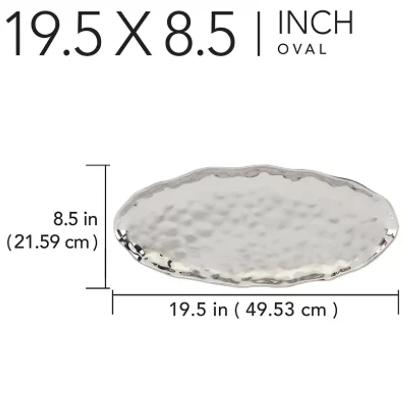 Certified International Silver Coast Porcelain Serving Platter