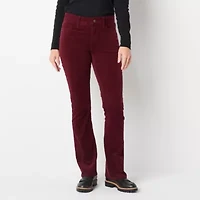 St. John's Bay Secretly Slender Womens Mid Rise Bootcut Corduroy Pant