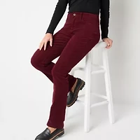 St. John's Bay Secretly Slender Womens Mid Rise Bootcut Corduroy Pant